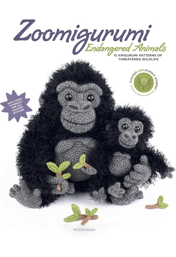 【みみちゃん】ビオラ 15.5 Gliga Gems Anno 2022 Zoomigurumi Endangered Animals: 15 Amigurumi Patterns of